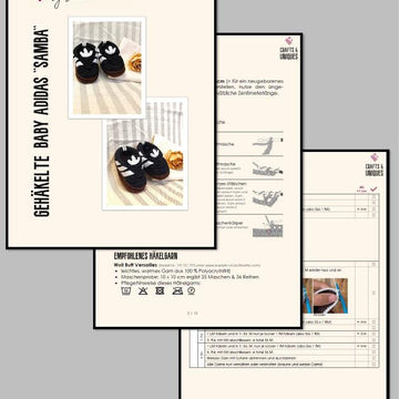DIY baby shoes sneakers booties „Adidas Sambas“