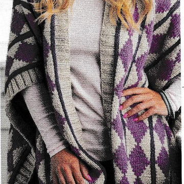 Diamonds Blanket Poncho