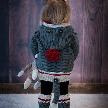 Sock Monkey Hoodie & Socks