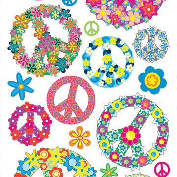 Sticko Stickers - Floral Peace Signs