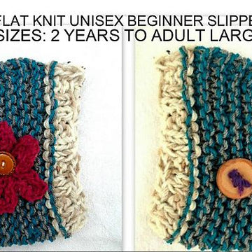 855 - Beginner Knit Slippers