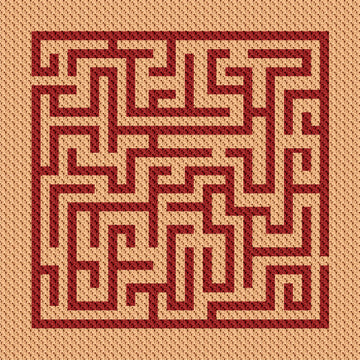 Labyrinth Blanket C2C Crochet Pattern