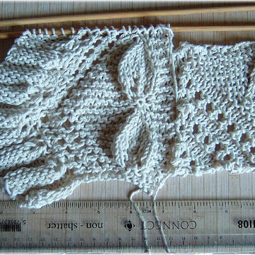1:12th scale Apricot Leaf bedspread