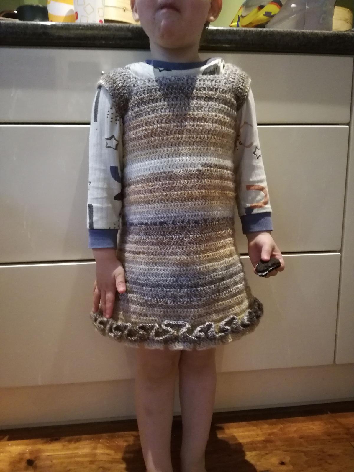 Pleated A-line Dress