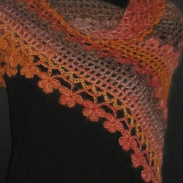 Vibrant Orange Shawl