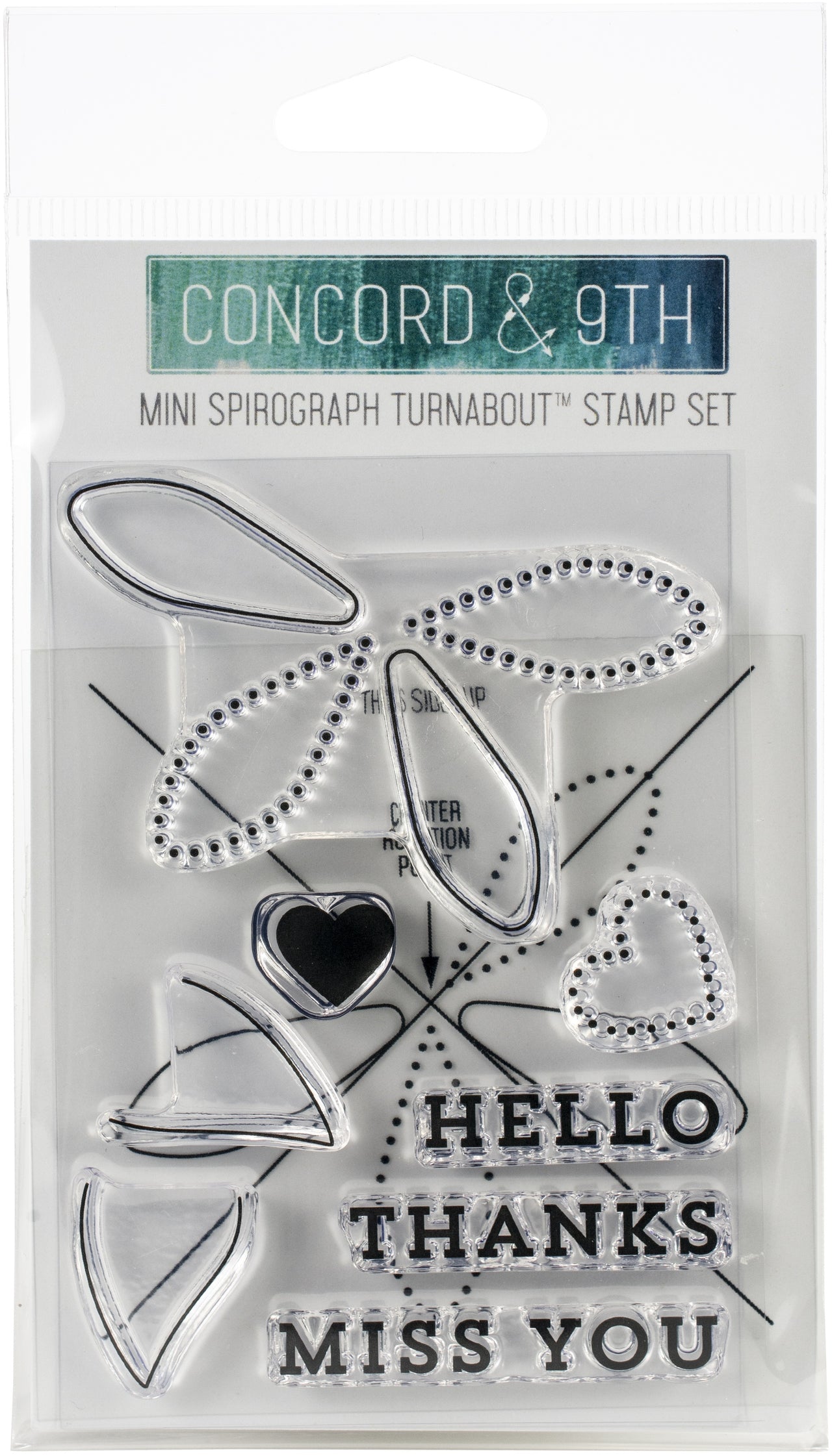 Concord & 9th Clear Stamps 3"X4" - Mini Spirograph Turnabout