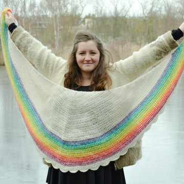 Rainbow shawl