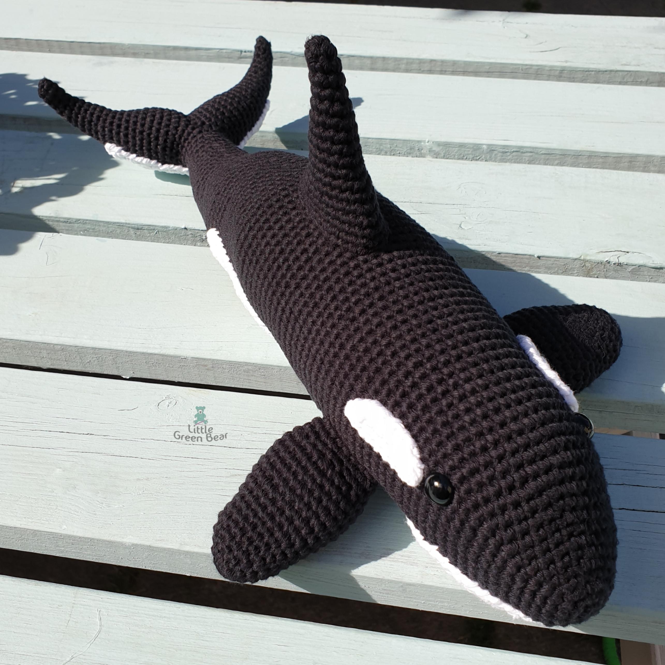 Olwyn the Orca - UK Terminology - Amigurumi