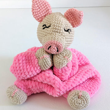 Sleepy Pig Comforter, Pig Lovey