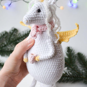 Unicorn with coffee amigurumi