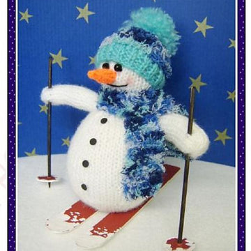 Samuel skiing snowman