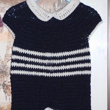 Crochet Romper 6-9 months