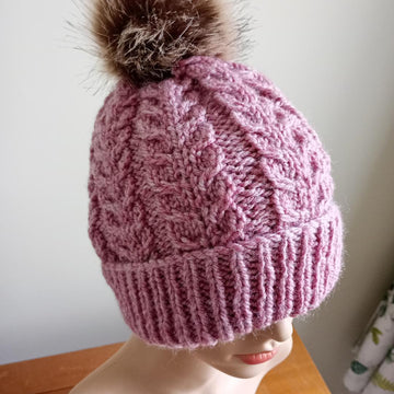 Easy Chunky Cable Hat Womens Mens