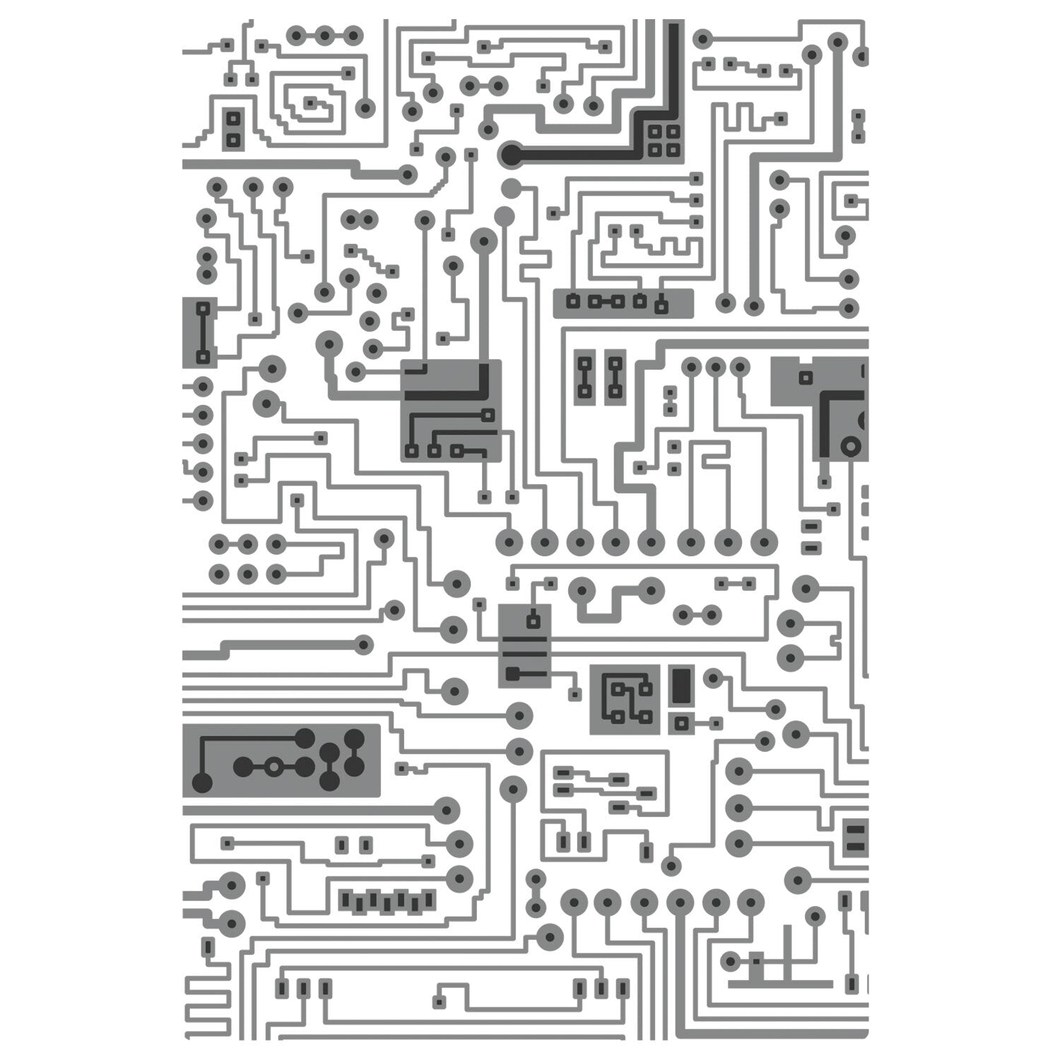Sizzix Textured Impressions Multi-Level Embossing Folder - Circuit by Tim Holtz