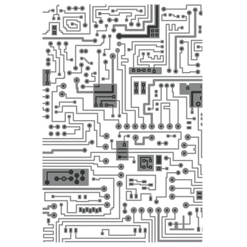 Sizzix Textured Impressions Multi-Level Embossing Folder - Circuit by Tim Holtz