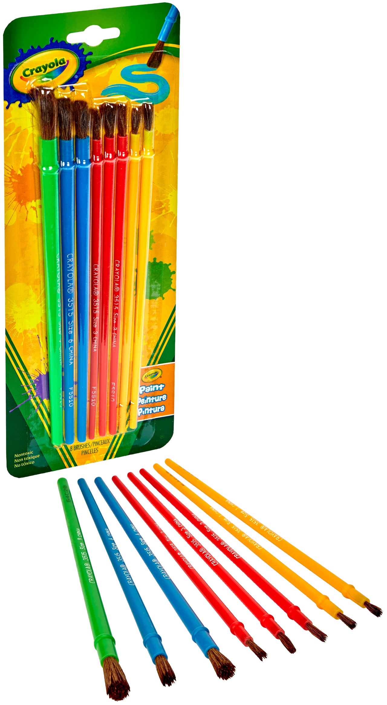 Crayola Paintbrushes - 8/Pkg