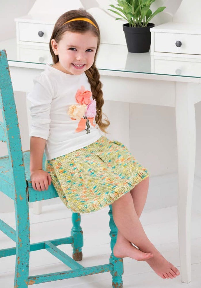 Girl's Flirty Skirt in Red Heart Gumdrop - LW3905