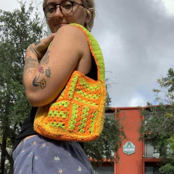 Electric Granny Square Bag