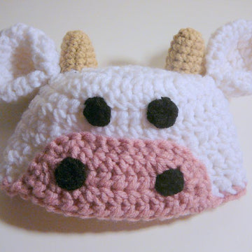 Cow Hat - Newborn to Adult