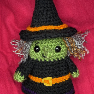 Witch & Cat Flip Doll Crochet Pattern (Halloween Amigurumi)