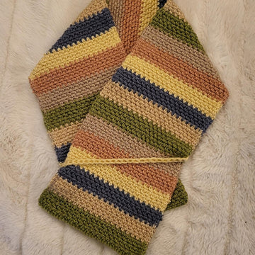 6 Stripes Short Scarf