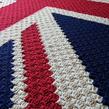 Union Jack C2C Blanket