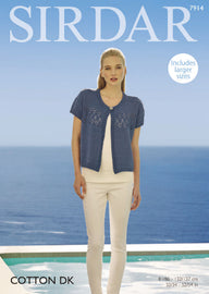 Cardigan in Sirdar Cotton DK - 7914 - Downloadable PDF