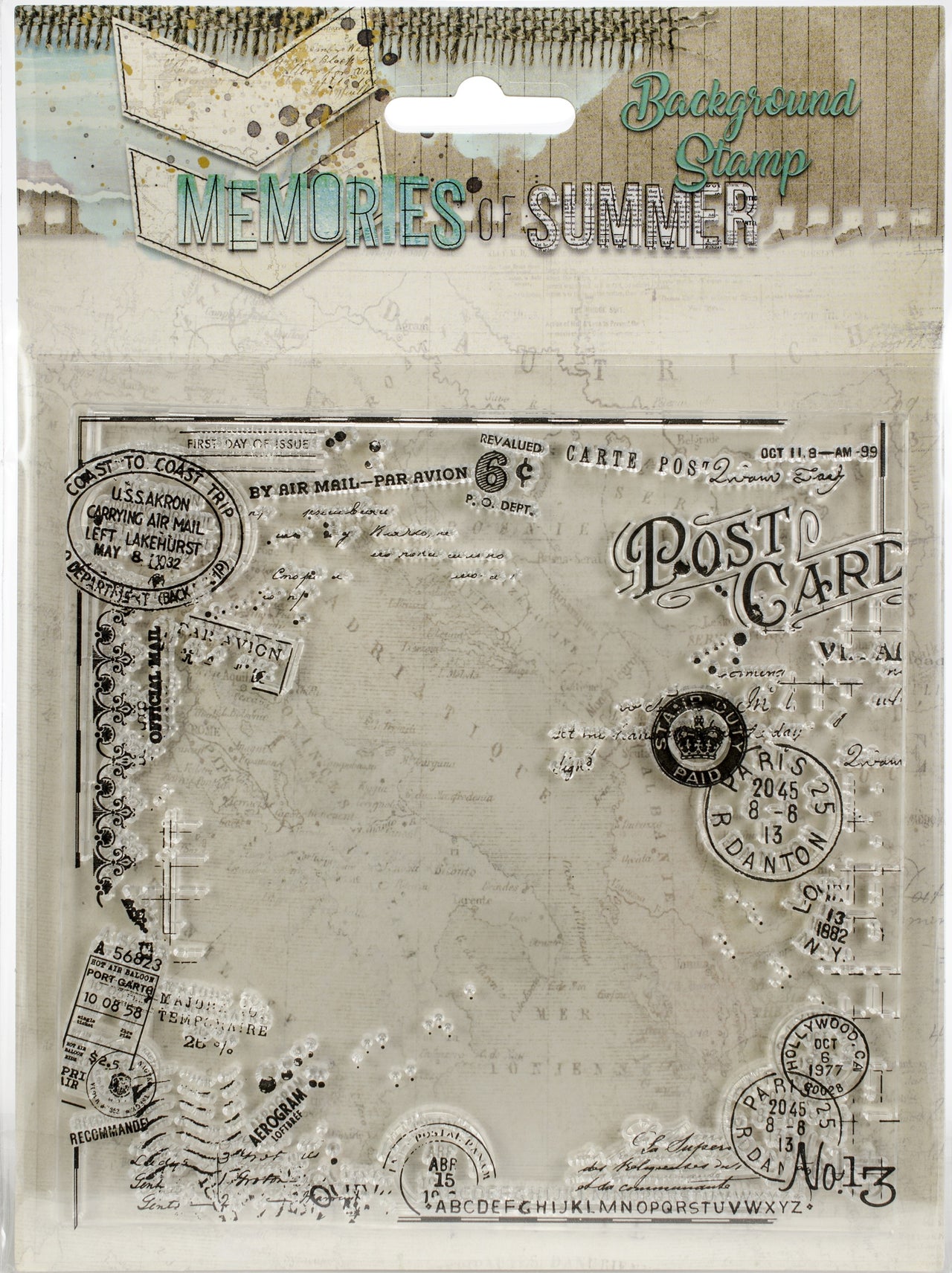 Studio Light Memories Of Summer Background Stamp - Post Card