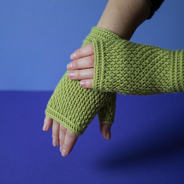 Warm hugs fingerless mittens