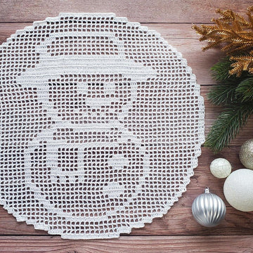Snowman Doily