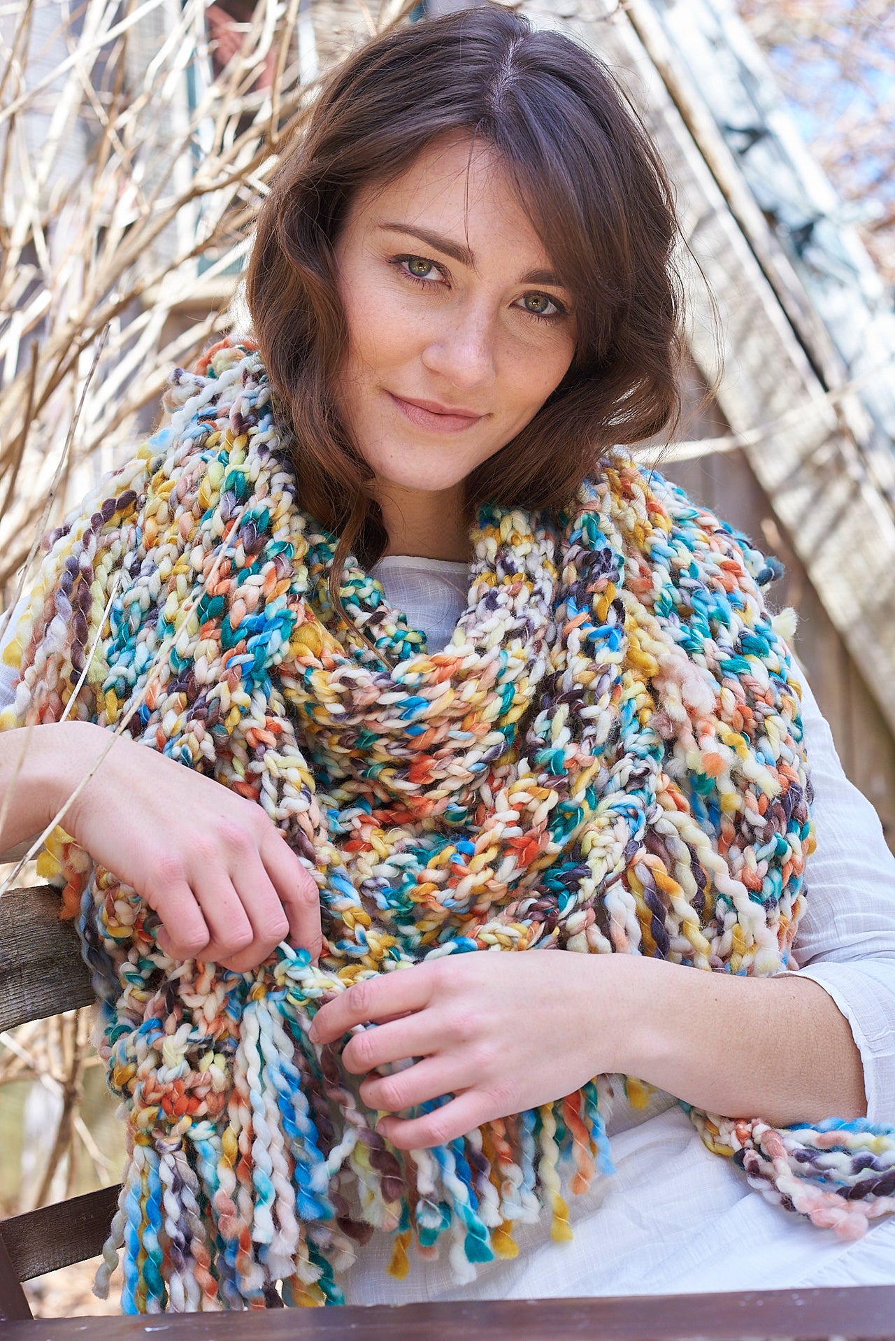 Papavero Shawl in Berroco Coco - Downloadable PDF