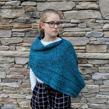 Braided Cable Wrap or Poncho