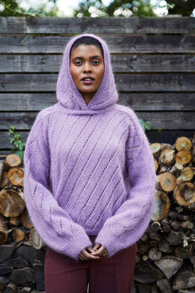 Nina - Jumper Knitting Pattern For Women in Debbie Bliss Angel by Debbie Bliss