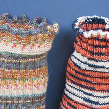 Crenellated Toe-Up Socks