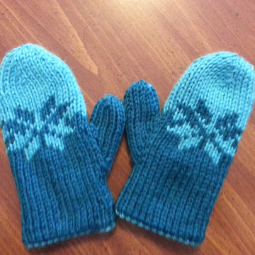 Double Knit Child's Fair Isle Mittens