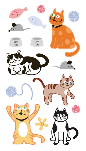 Sticko Stickers - Cat Glitter