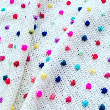 Happy Scrappy Bobble Blanket