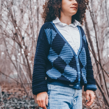Deep Blue Cardigan