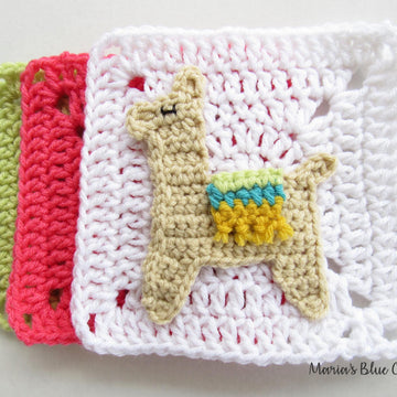 Llama Applique and Granny Square