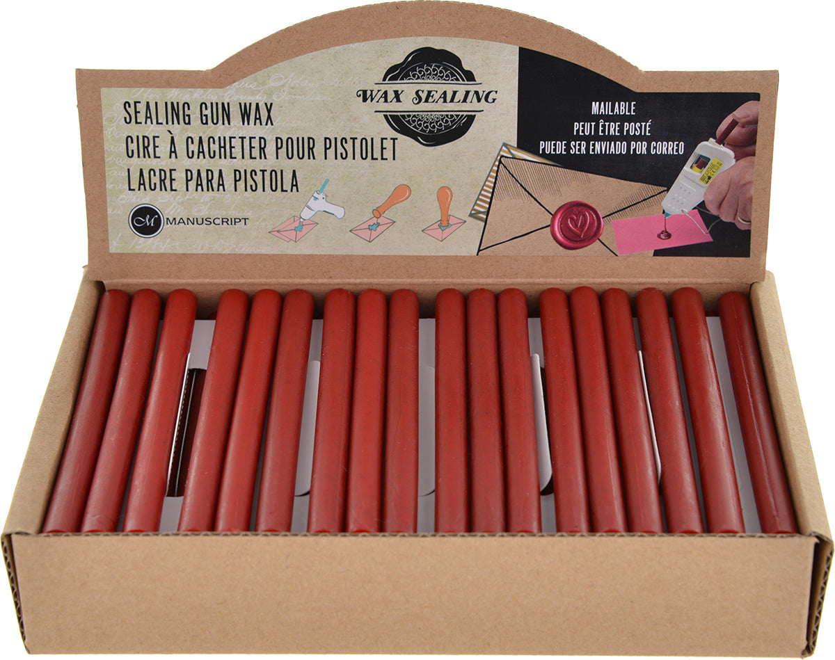 Manuscript Pen Manuscript Sealing Gun Wax 72/Pkg - Red