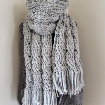 Chunky 3 Cable scarf