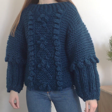 Chunky Cable & Bobble Jumper