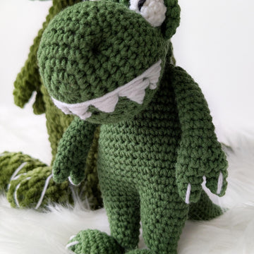 Crochet Dinosaur Pattern, Baby Snuggler Crochet Pattern: Amigurumi Plushie