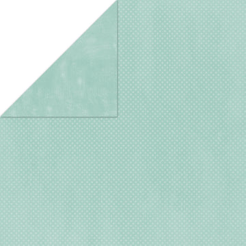 American Crafts BoBunny Double Dot Double-Sided Textured Cardstock 12"X12" 25/Pkg - Island Mist