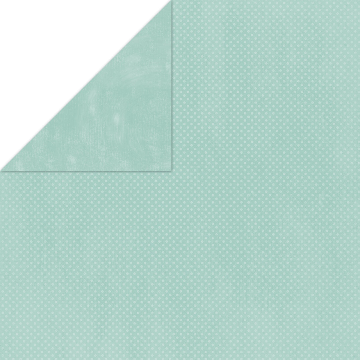 American Crafts BoBunny Double Dot Double-Sided Textured Cardstock 12"X12" 25/Pkg - Island Mist