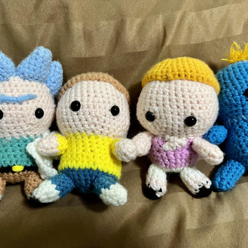 Rick and Morty - Morty the henchmen crochet doll
