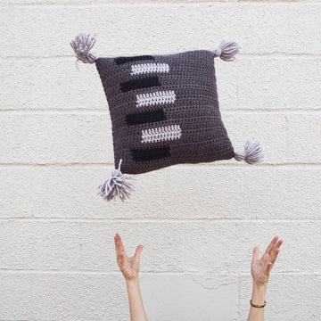 Sliding Doors Throw Pillow in Lion Brand Hue & Me - M20290-TWH - Downloadable PDF