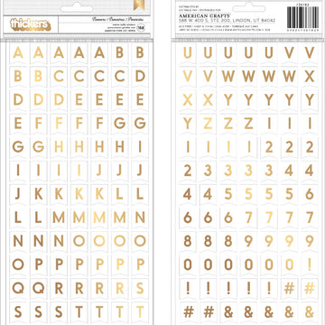 American Crafts Happy Cake Day Thickers Stickers 5.5"X11" 168/Pkg - Alpha/Foam