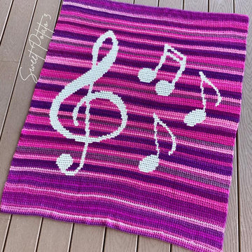 Music Note Blanket