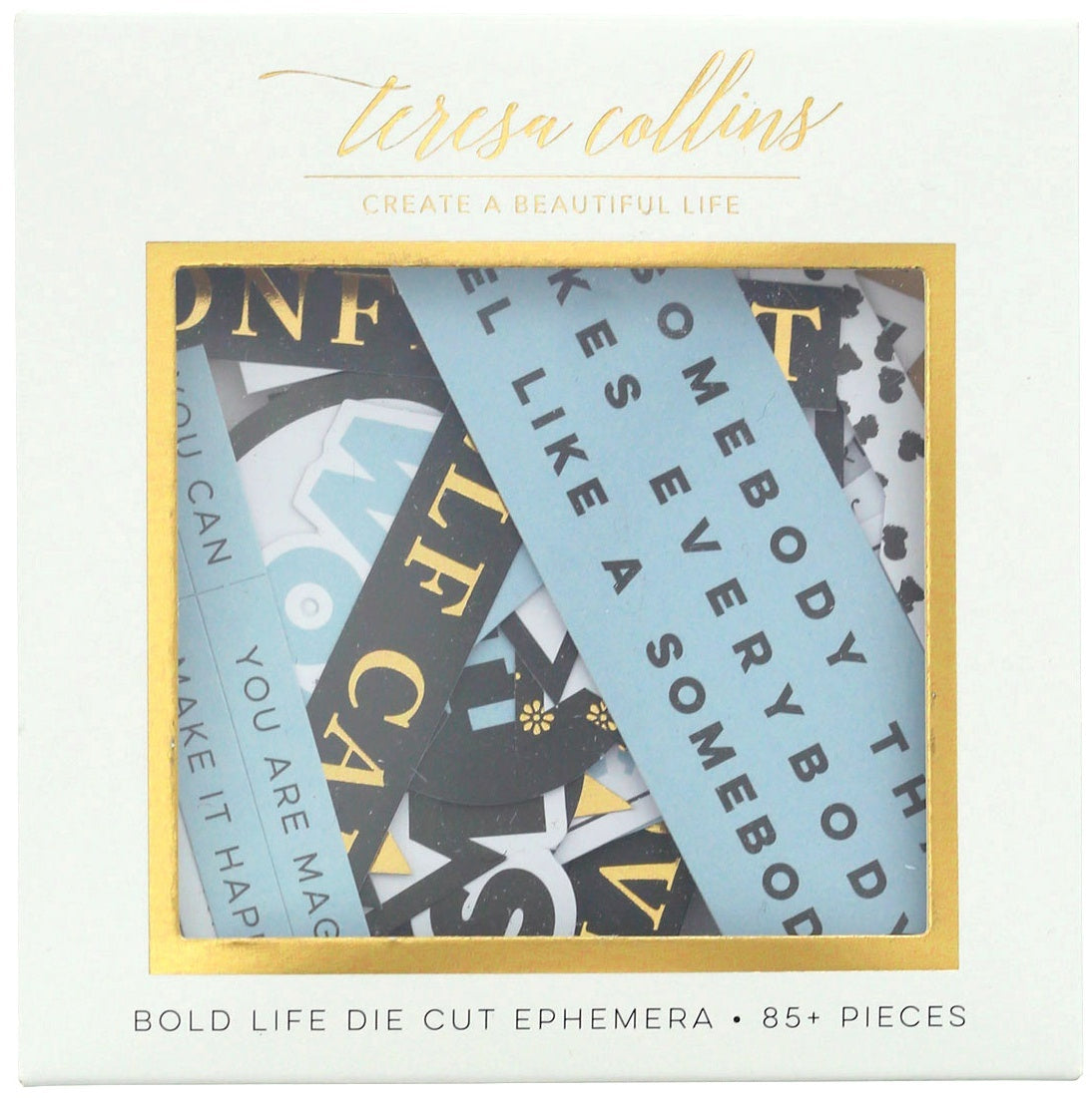 Teresa Collins Die-Cut Ephemera - Bold Life